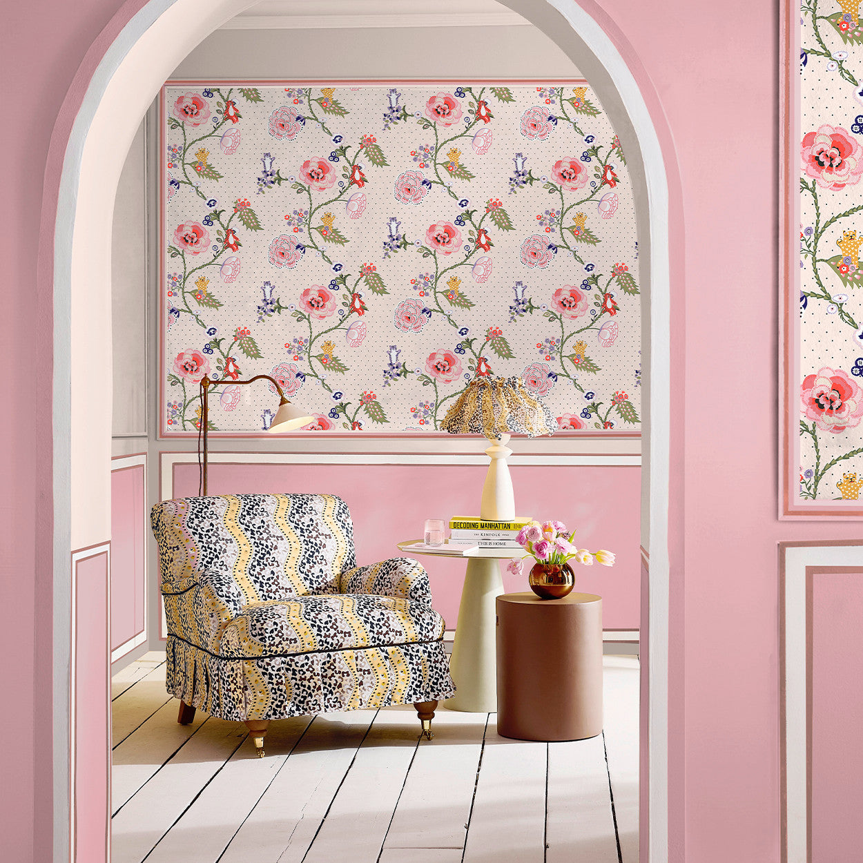 131433 Catnip Neutral Wallpaper by Cath Kidston