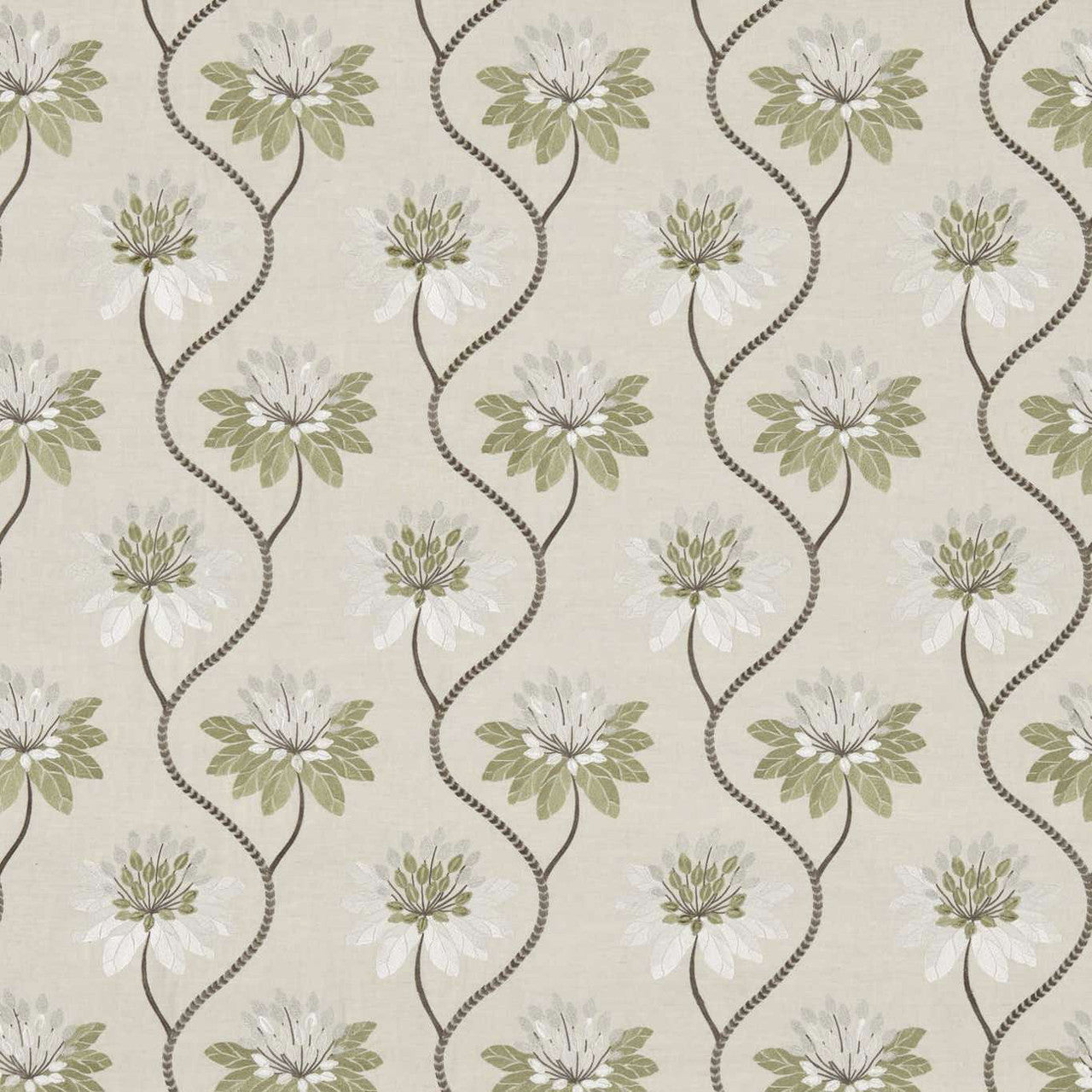 131543 Eloise Colour 3 Avocado Fabric by Harlequin