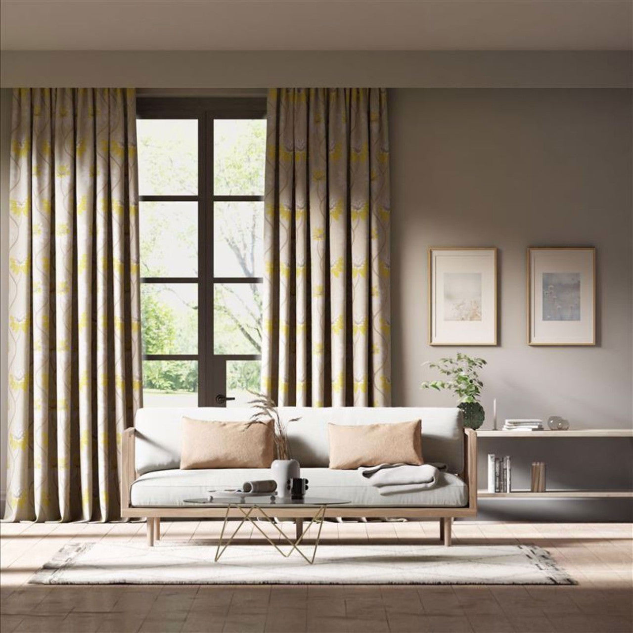 131545 Eloise Colour 3 Marigold Fabric by Harlequin