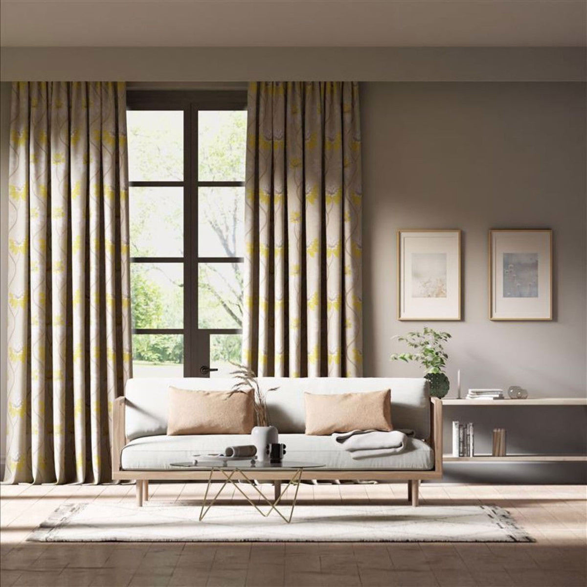 131545 Eloise Colour 3 Marigold Fabric by Harlequin