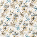 Aucuba Momentum 8 Ink / Gold Fabric by Harlequin
