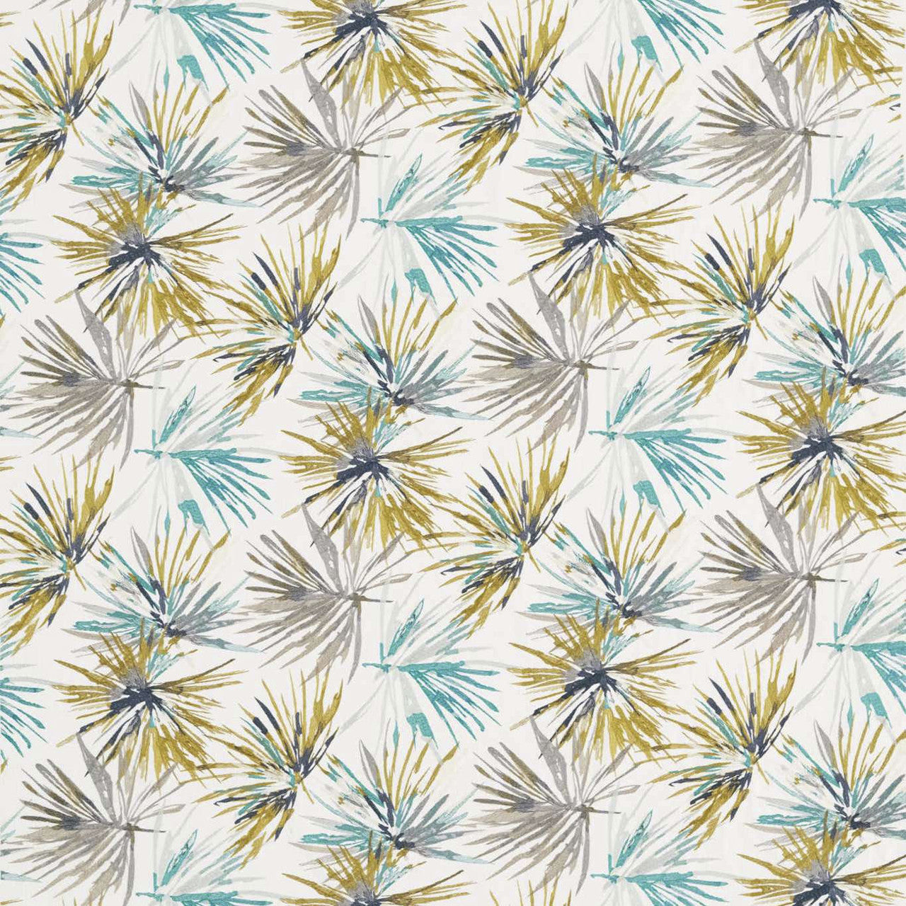 132240 Aucuba Colour 3 Teal Zest Fabric by Harlequin