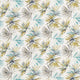 Aucuba Colour 3 Teal and Zest Fabric by Harlequin