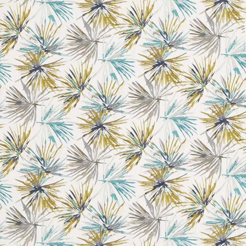 132240 Aucuba Colour 3 Teal Zest Fabric by Harlequin
