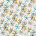 Aucuba Momentum 8 Teal / Zest Fabric by Harlequin