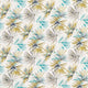 Aucuba Momentum 8 Teal / Zest Fabric by Harlequin