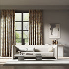 132241 Aucuba Colour 3 Paprika Ochre Harlequin Fabric