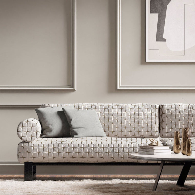 132250 Issoria Momentum 7 Pearl Fabric by Harlequin