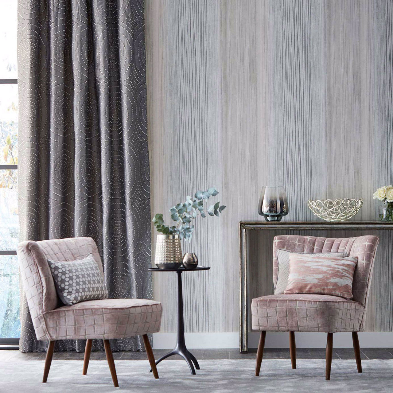 132251 Issoria Momentum 7 Blush Fabric by Harlequin