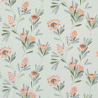 132640 Cayo Zapara Coral/Silver Fabric by Harlequin