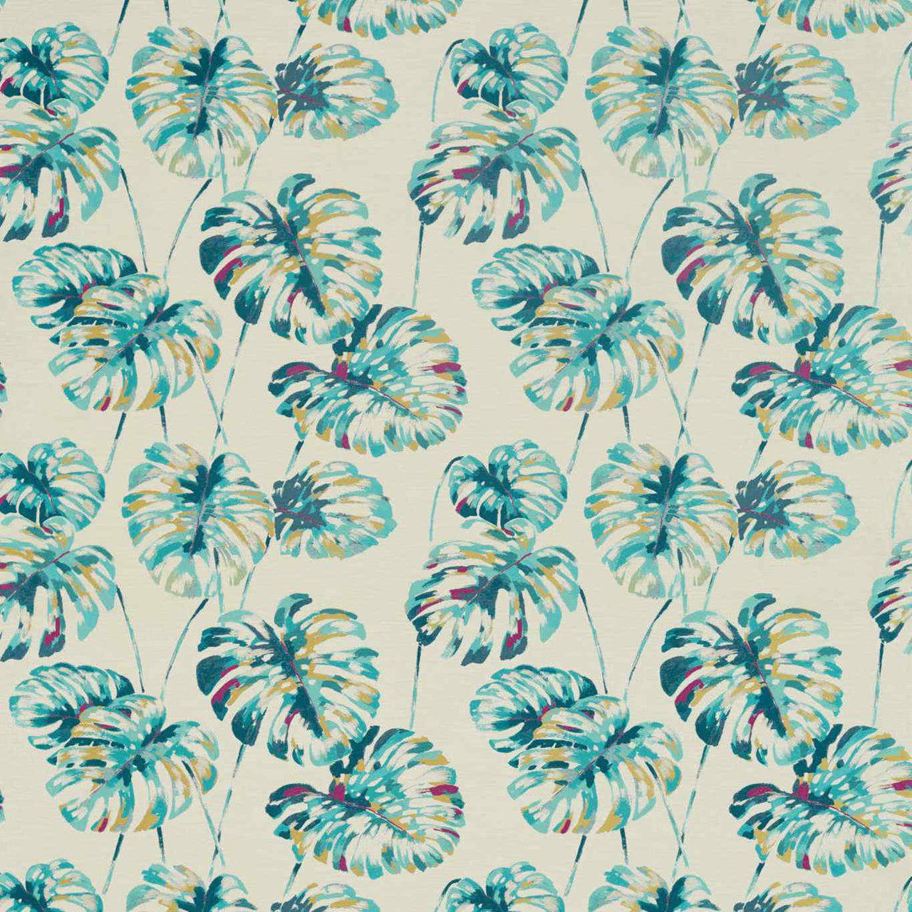 132646 Kelapa Zapara Lagoon/Cerise Fabric by Harlequin