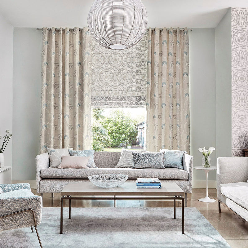 132653 Louella Paloma Seaglass / Pearl Fabric by Harlequin