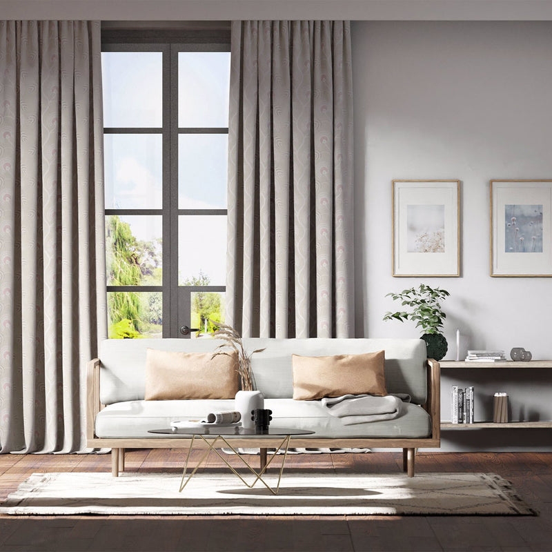 132654 Louella Paloma Rose Quartz / Pearl Fabric by Harlequin