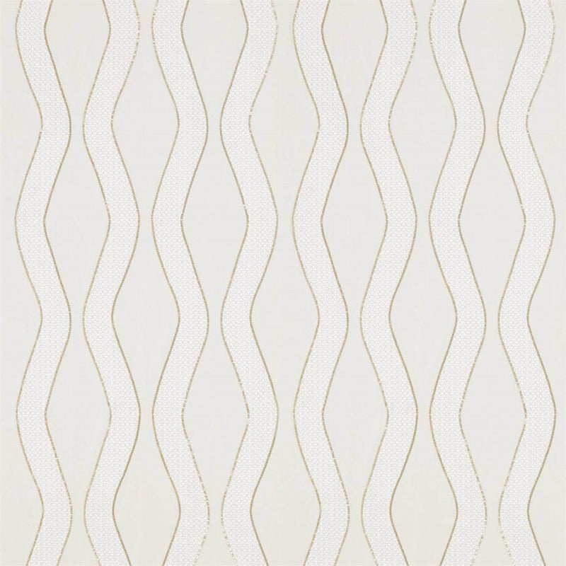 132664 Chime Paloma Brass Fabric by Harlequin