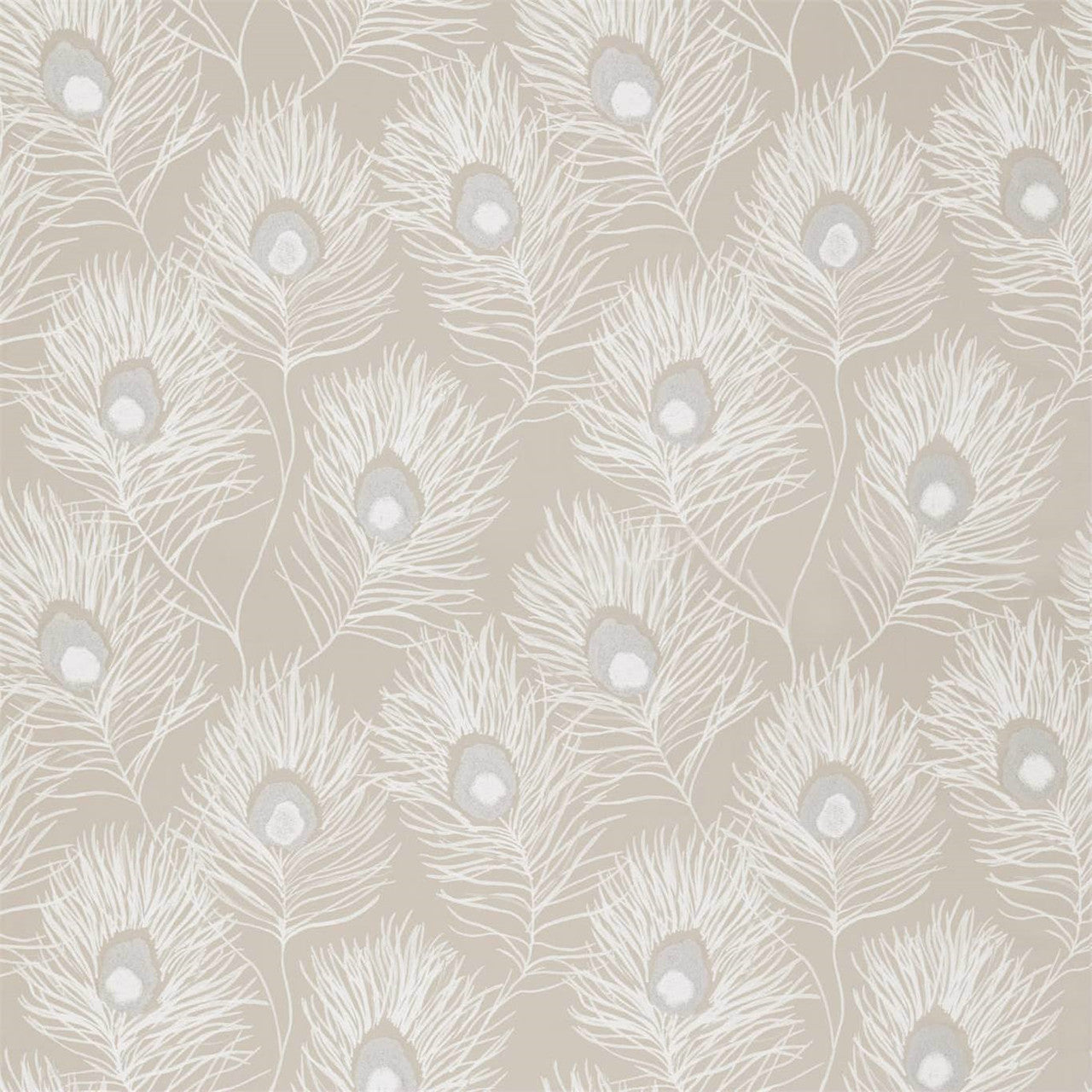 132666 Orlena Paloma Putty / Silver Fabric by Harlequin