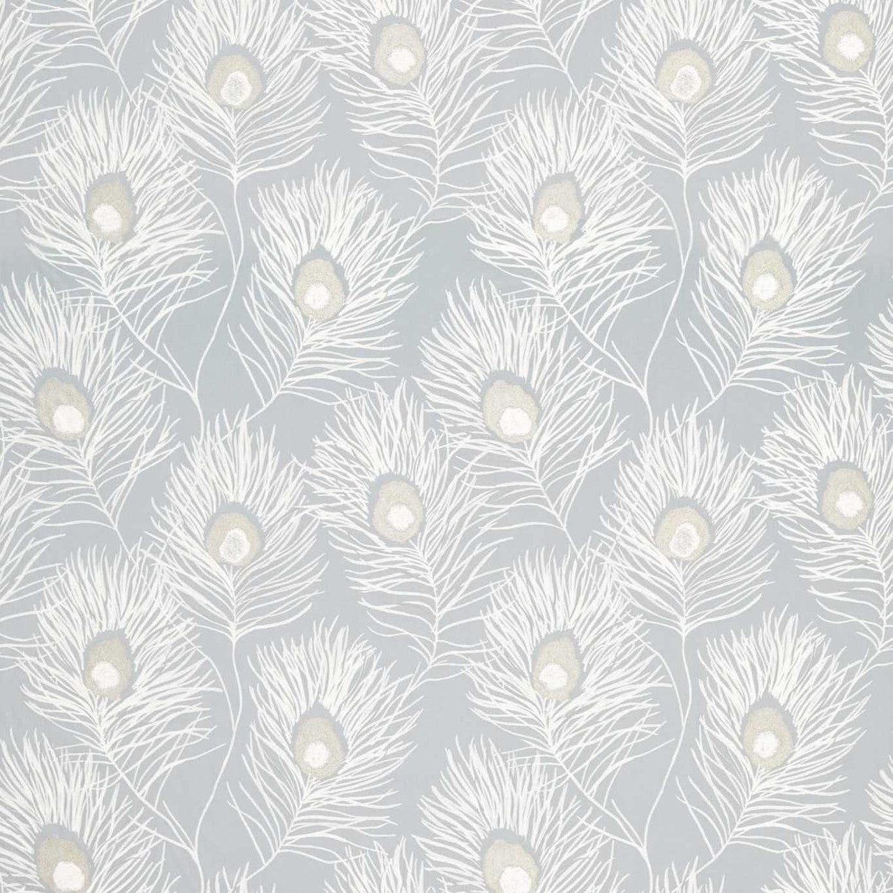 132667 Orlena Paloma Powder Blue / Gilver Fabric by Harlequin