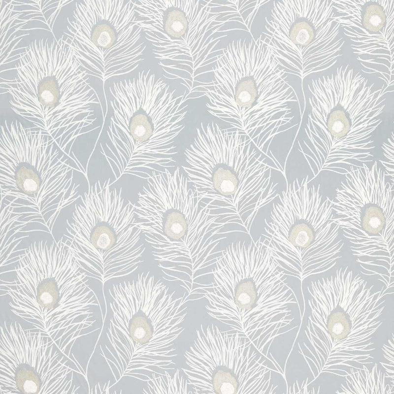132667 Orlena Paloma Powder Blue / Gilver Fabric by Harlequin