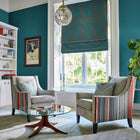 132770 Otani Momentum 10 Marine / Rust Fabric by Harlequin