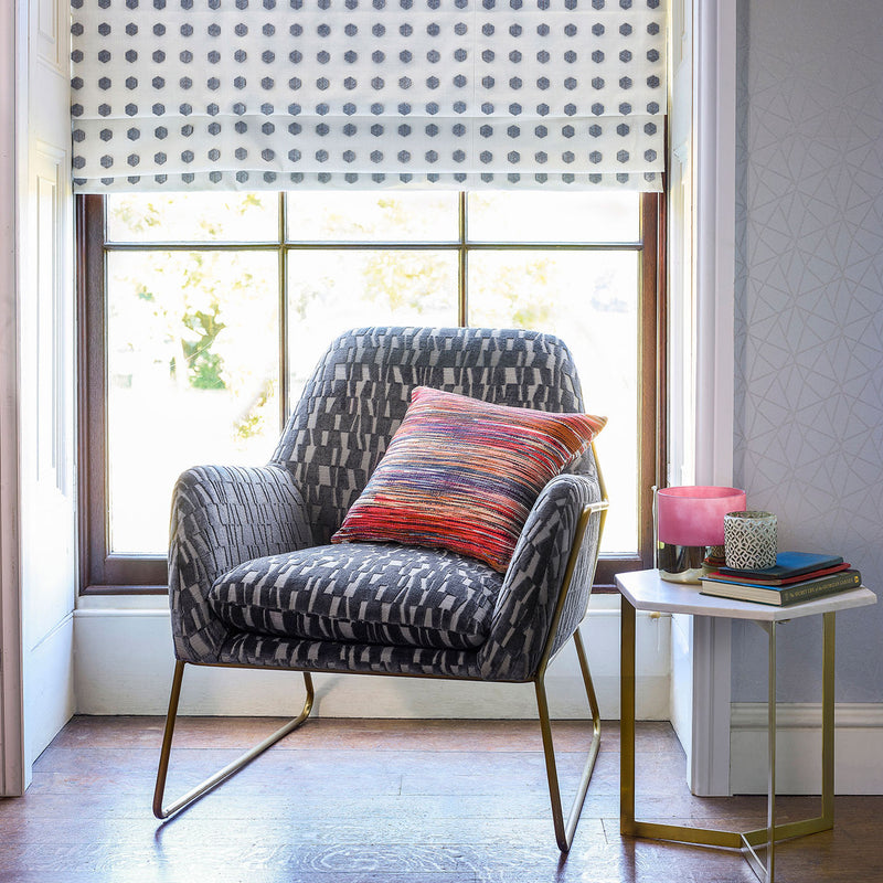 132782 Convex Momentum 10 Steel / Copper Fabric by Harlequin