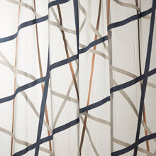132796 Yasuda Momentum Sheers & Structures 3 Ink / Copper Fabric by Harlequin