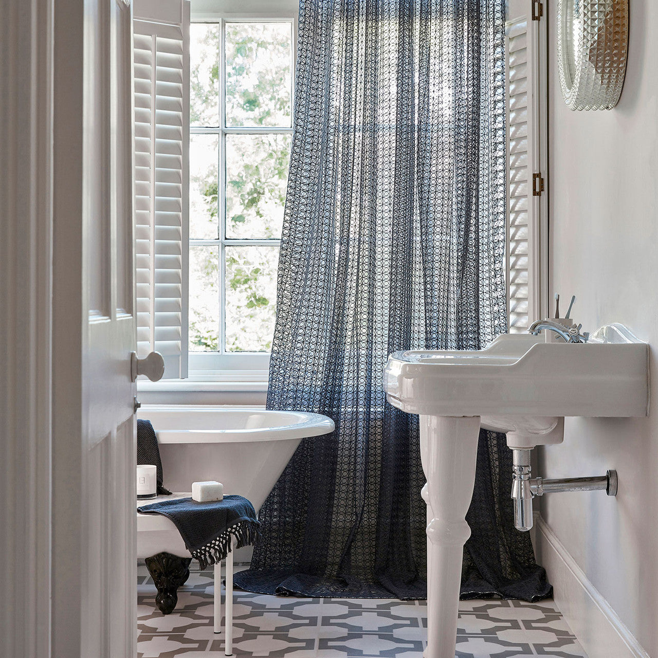 132803 Lacet Momentum Sheers & Structures 3 Ink Fabric by Harlequin