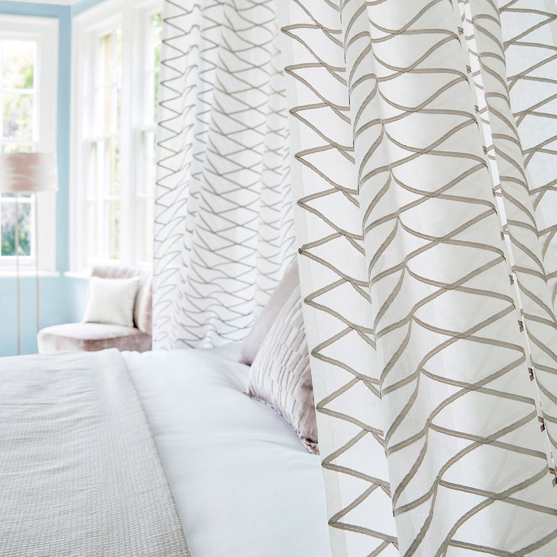 132812 Ollarium Momentum Sheers & Structures 3 Pumice Fabric by Harlequin