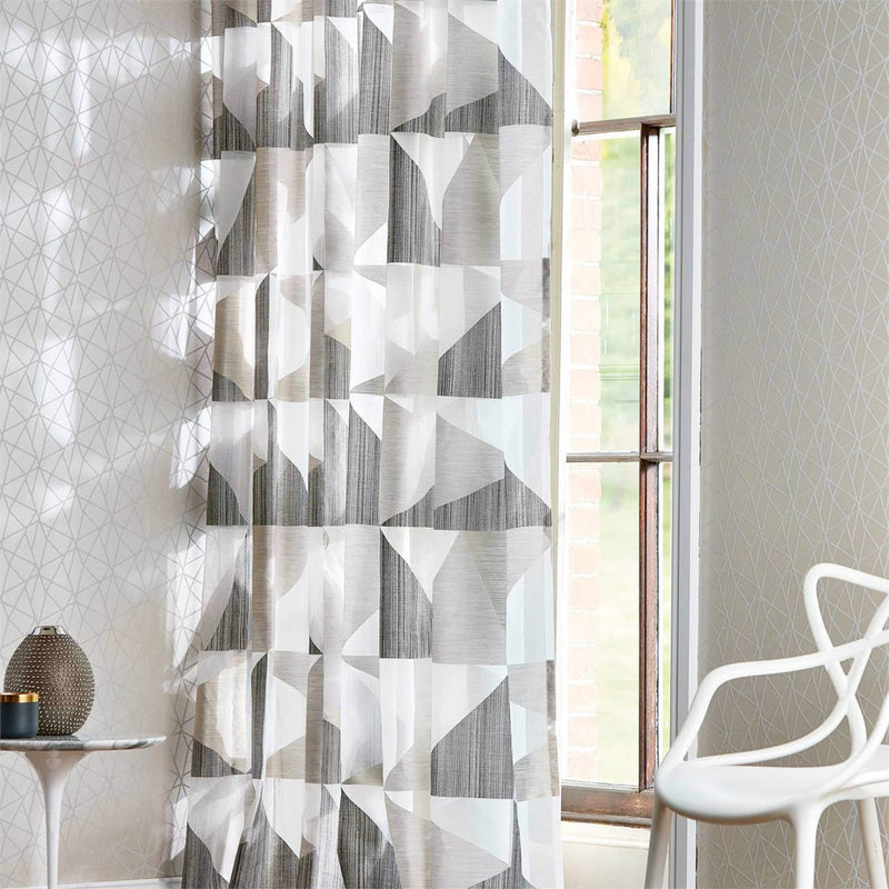 132816 Vivo Momentum Sheers & Structures 3 Mortar / Gold Fabric by Harlequin