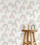 13281 Dream Catcher Boho Rainbow Pink and Duckegg Wallpaper by Holden Decor