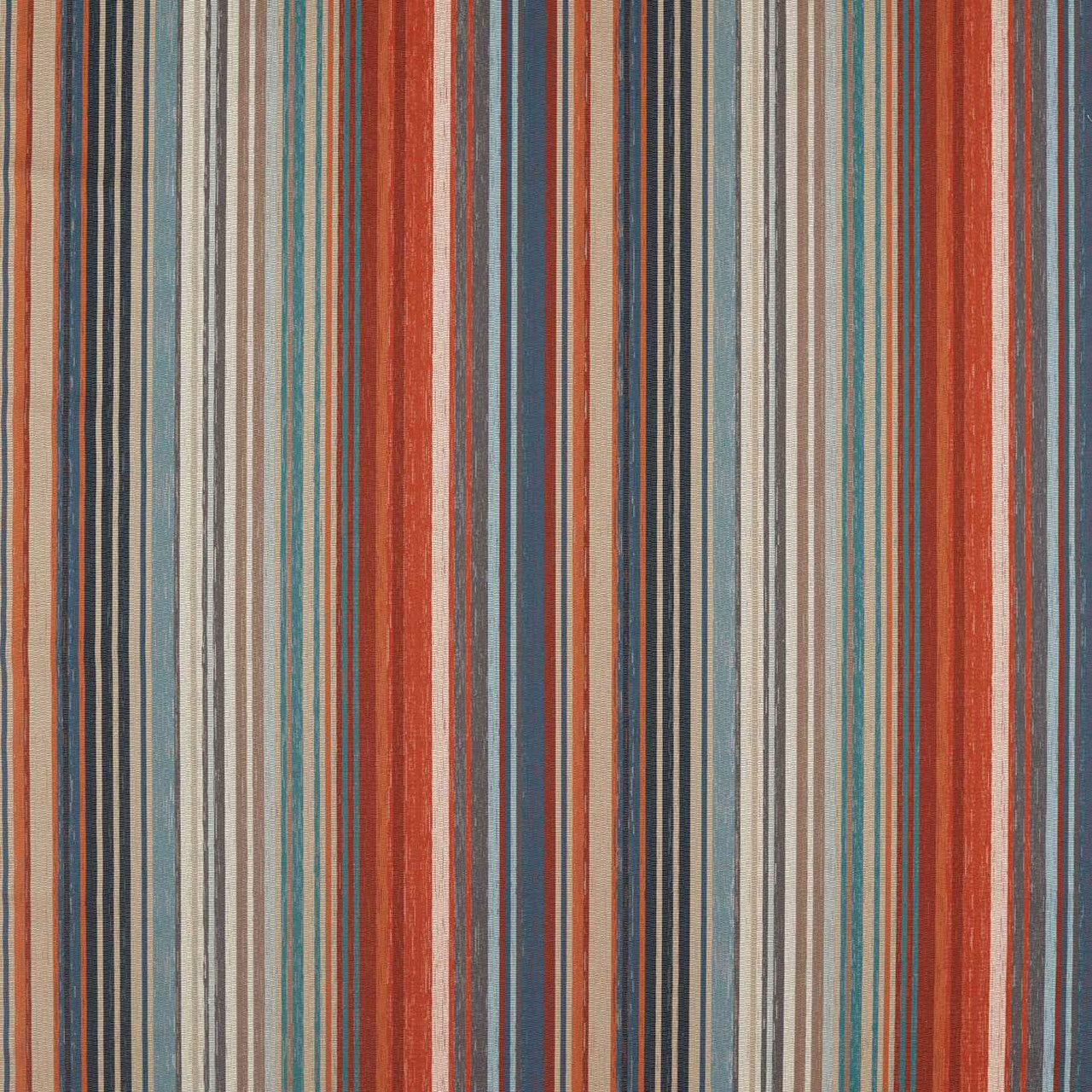 132825 Spectro Stripe Momentum 9 Teal / Sedonia / Rust Fabric by Harlequin