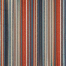 132825 Spectro Stripe Momentum 9 Teal / Sedonia / Rust Fabric by Harlequin