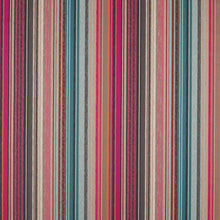 132826 Spectro Stripe Momentum 9 Cerise / Marine / Coral Fabric by Harlequin