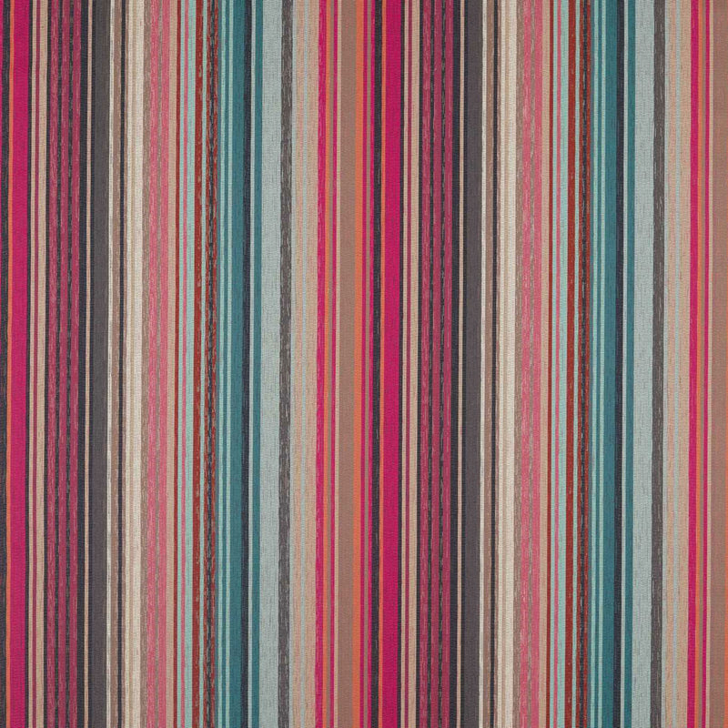 132826 Spectro Stripe Momentum 9 Cerise / Marine / Coral Fabric by Harlequin