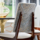 132828 Kameni Momentum 9 Marine / Rust Fabric by Harlequin