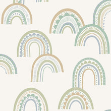 13283 Dream Catcher Boho Rainbow Green and Teal Wallpaper by Holden Decor