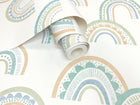 13283 Dream Catcher Boho Rainbow Green and Teal Wallpaper by Holden Decor