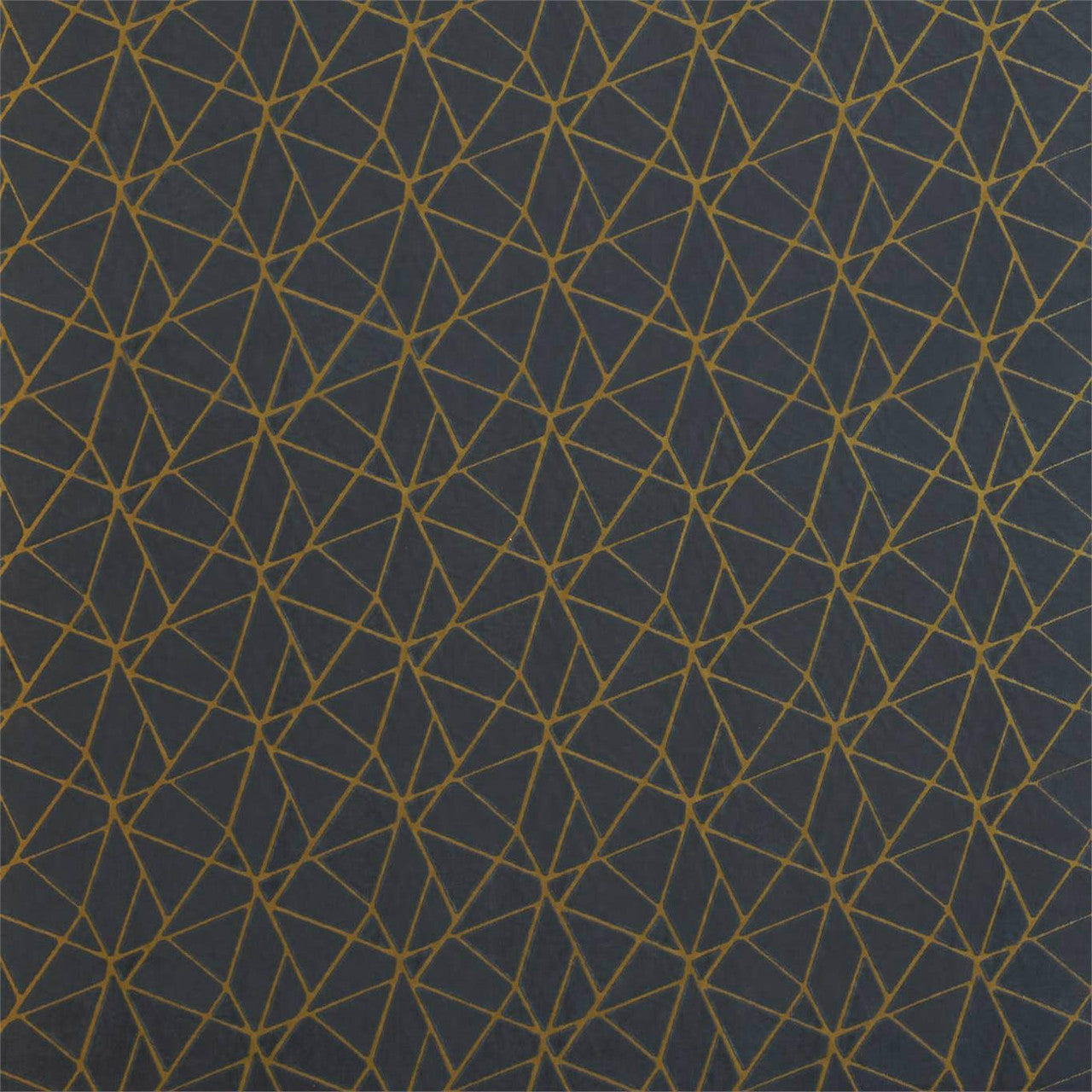 132840 Zola Momentum 9 Charcoal / Gold Fabric by Harlequin