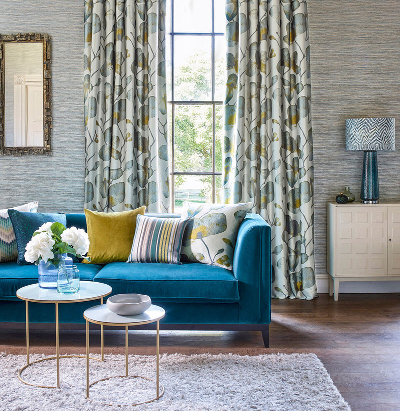 132849 Zecca Velvet Momentum 9 Emerald Fabric by Harlequin