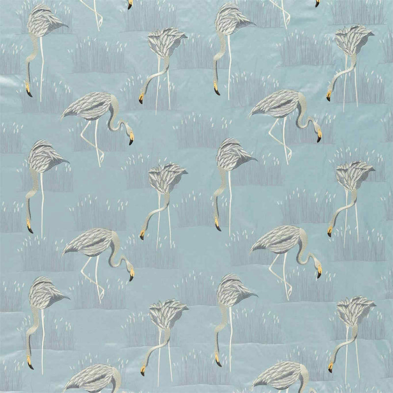 132951 Salinas Prints And Weaves Glacier/Silver Fabric by Harlequin