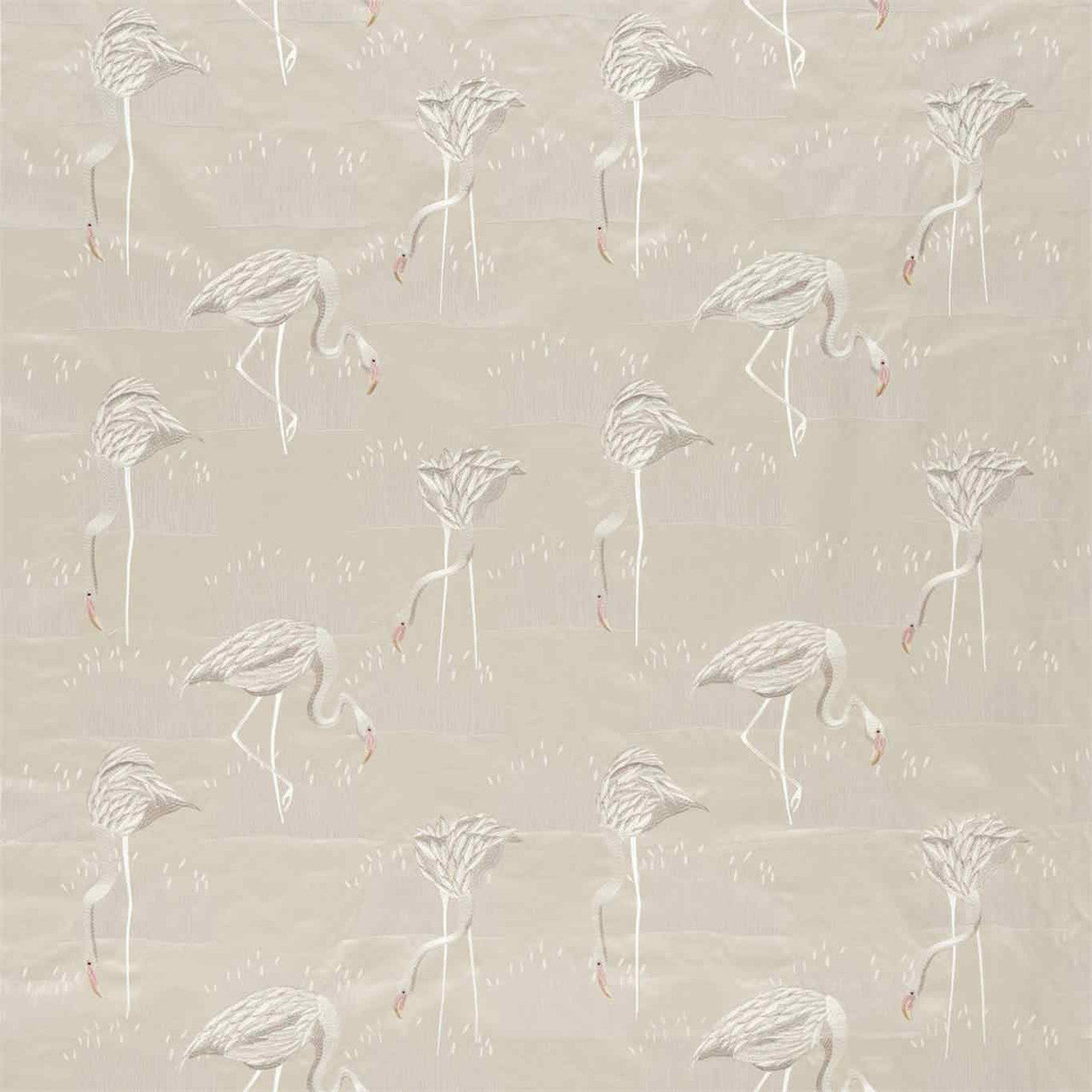 132954 Salinas Prints And Weaves Linen/Silver Fabric by Harlequin