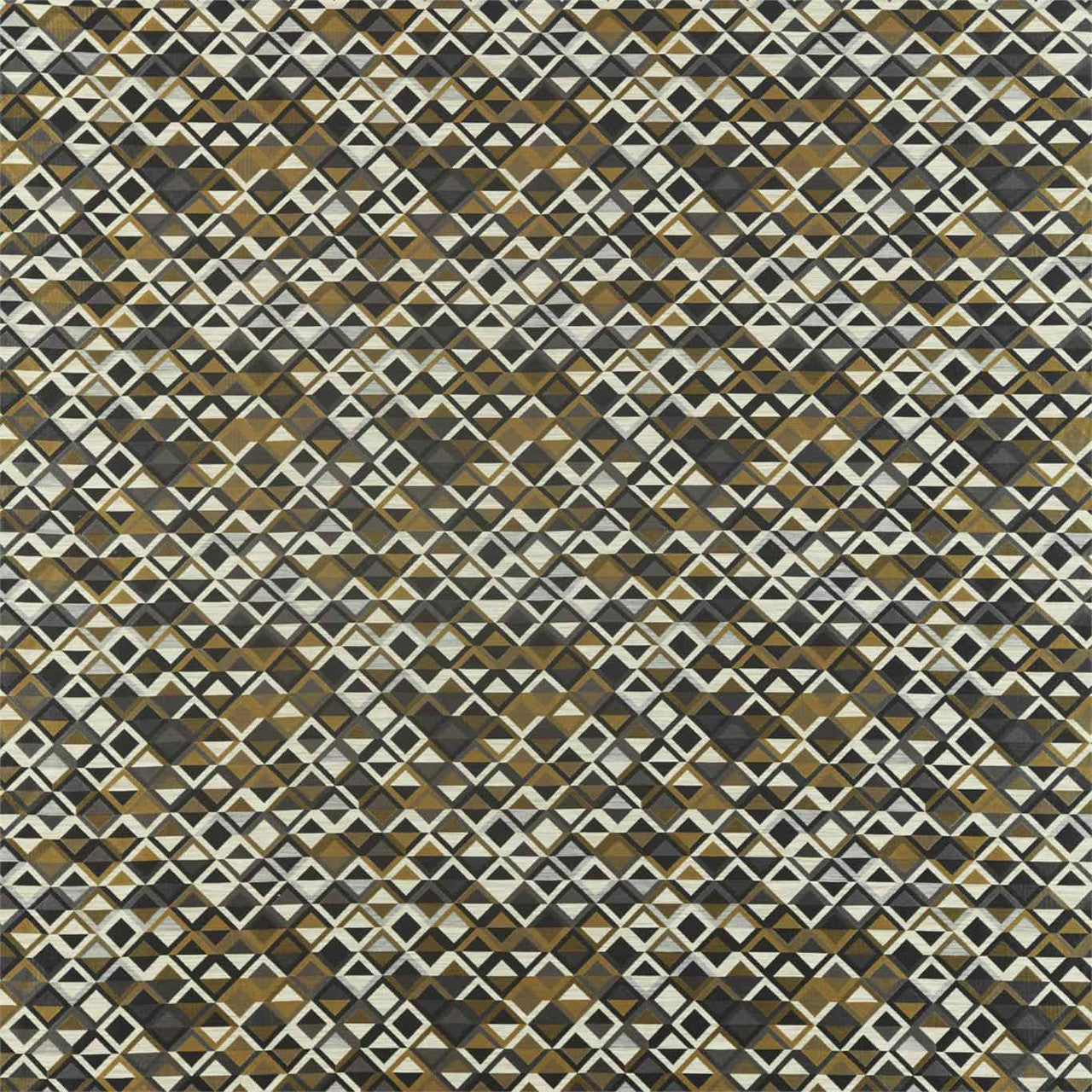 132957 Boka Salinas Prints And Weaves Slate/Charcoal/Brass Fabric by Harlequin