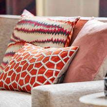 133003 Cubica Momentum 12 Cayenne Fabric by Harlequin