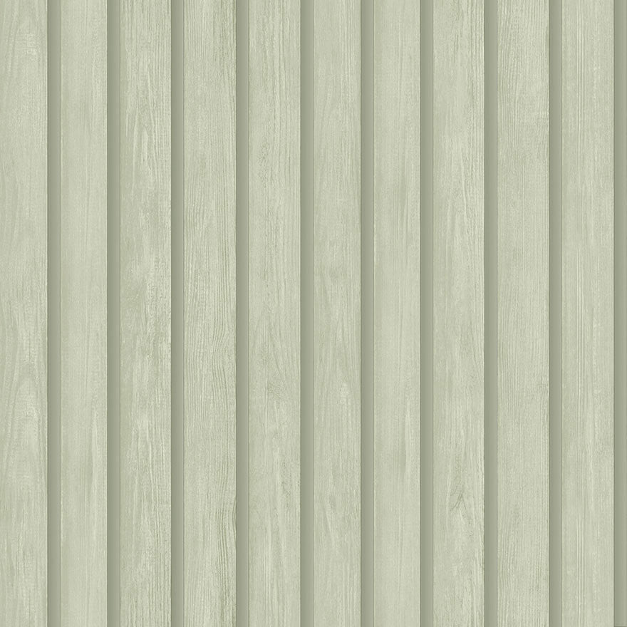 13300 Dream Catcher Wood Slat Soft Green Wallpaper by Holden Decor