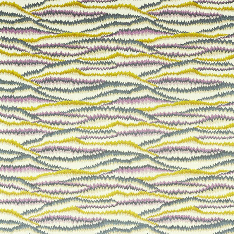 133012 Tremolo Momentum 12 Aubergine / Chartreuse Fabric by Harlequin