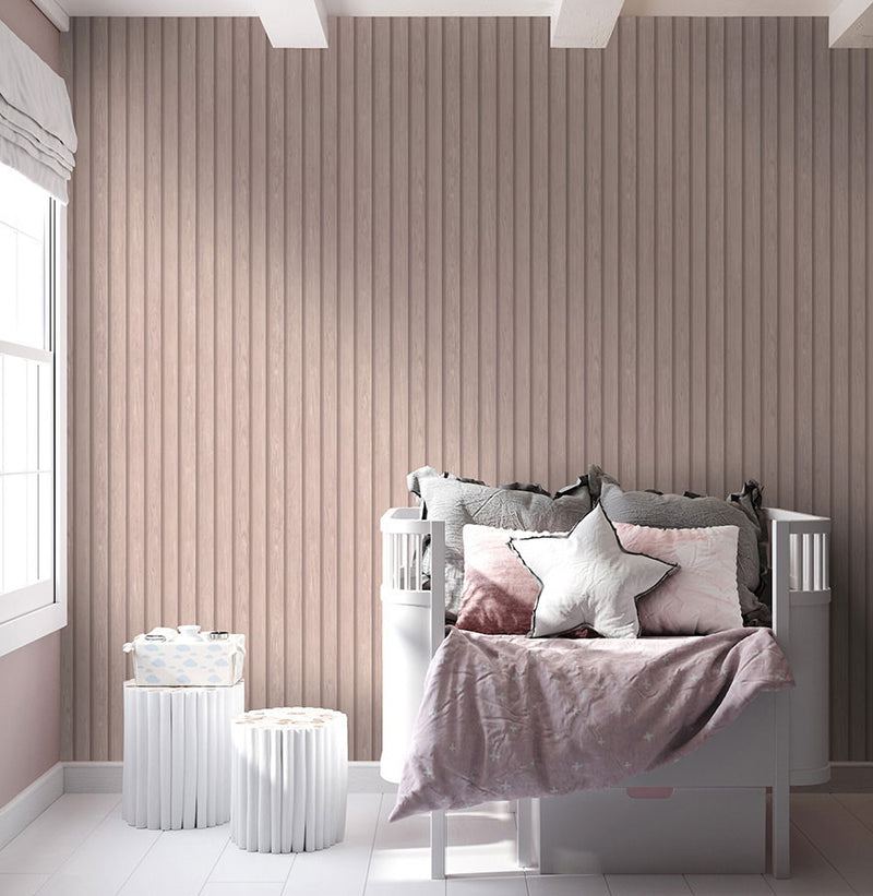 13301 Dream Catcher Wood Slat Pink Wallpaper by Holden Decor