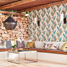 133054 Lorenza Mirador Drapery Saffron / Oyster Fabric by Harlequin