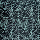 133055 Lorenza Mirador Drapery Ink / Seaglass Fabric by Harlequin