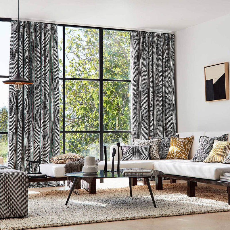 133058 Zamarra Mirador Drapery Zebra Fabric by Harlequin