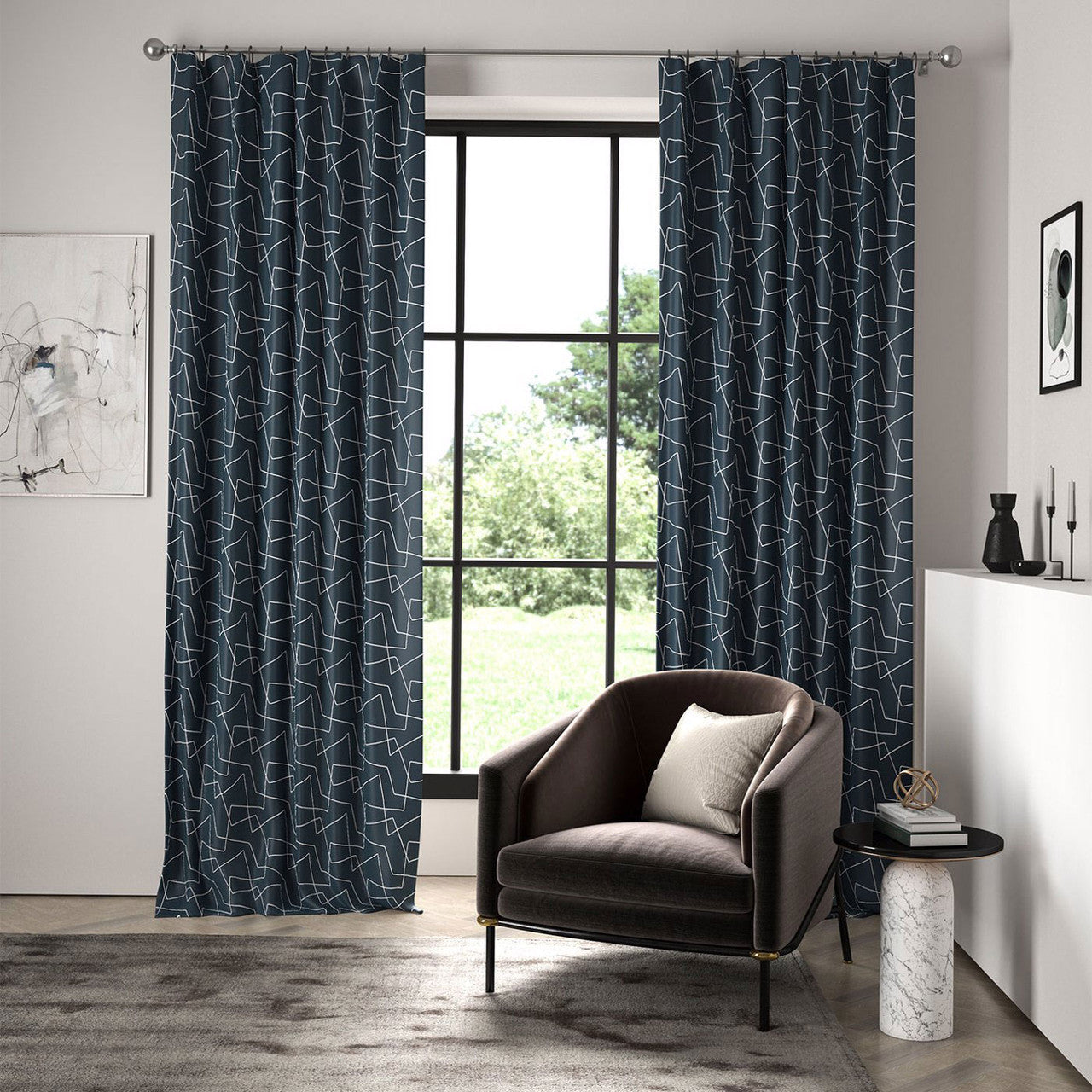 133478 Extensity Momentum 14 Adriatic / Pearl Fabric by Harlequin