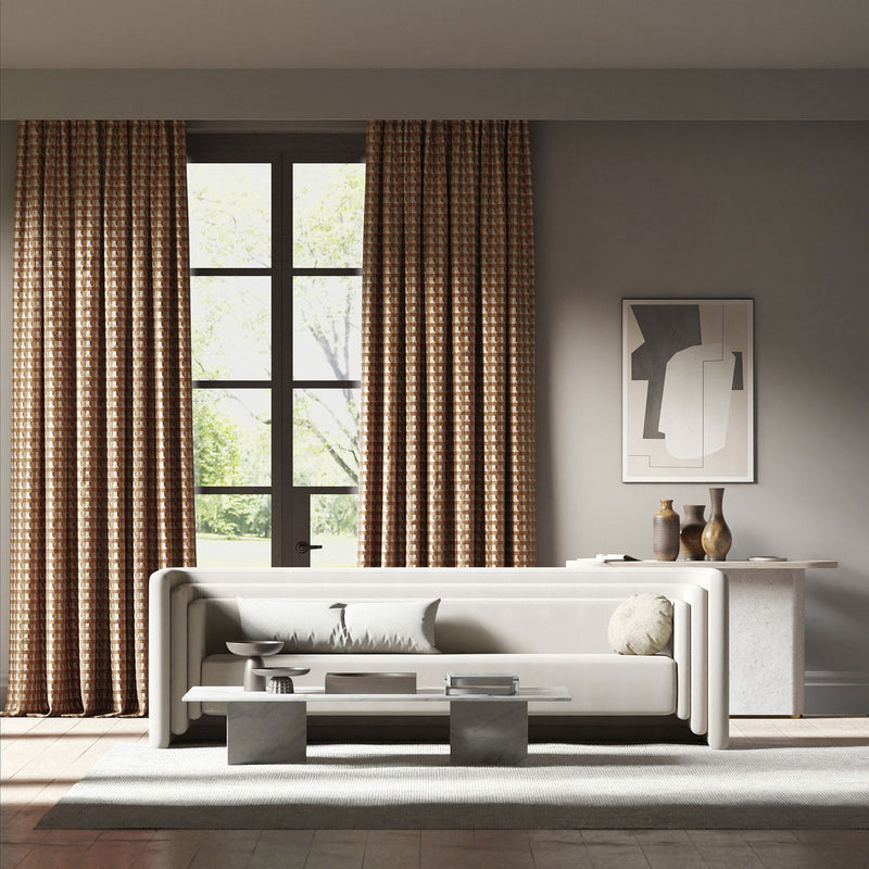 133897 Blocks Colour 3 Paprika Bark Bleached Coral Harlequin Fabric