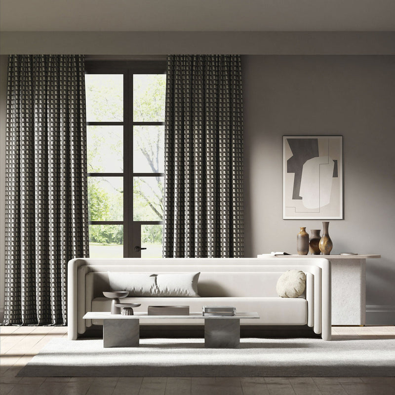 133900 Blocks Colour 3 Black Earth Sketched Diffused Light Harlequin Fabric